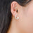 Pearl Moon Stud Earrings