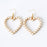Pearly Hearts Drop Earring