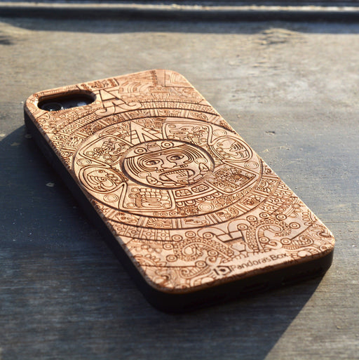 Mayan Calendar Natural Wood Case - iPhone