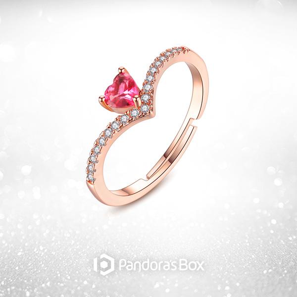 Bright Heart Adjustable Ring