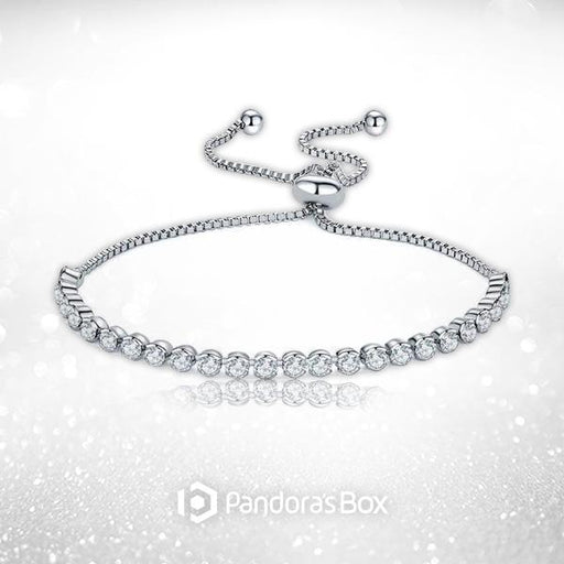 Rhinestone Adjustable Tennis Bracelet