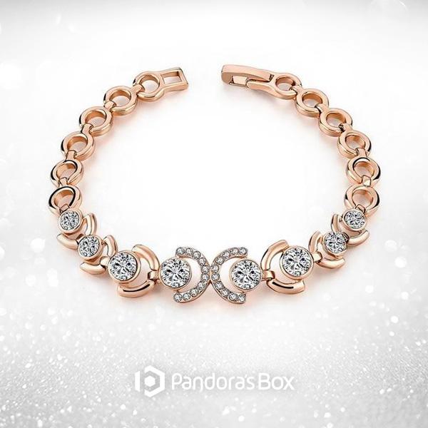 Rose Gold and Ice Bracelet