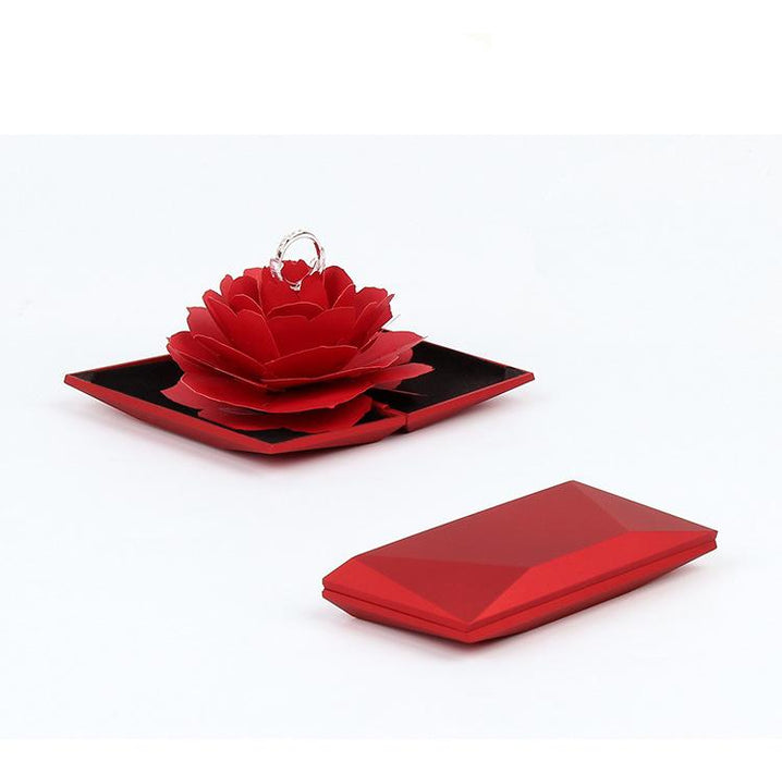 Red Rose Pop-Up Ring Box