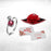 Rose Bud Red Crystal Ring Gift Set