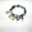 Seaside Summer Beaded Bracelet (Pink and Blue)