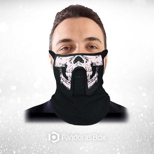 Skull Light Up Half-Face Mask