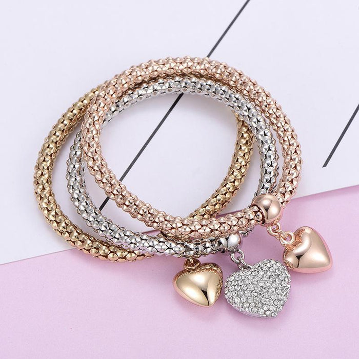Maverick Mood Sunglass plus Solid Hearts Charm Bracelet