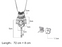 Clover Lock & Key Necklace and Earrings Set