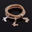 Solid Butterfly Charm Bracelet