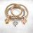 "Tree of Life" Heart Edition Charm Bracelet with Austrian Crystals
