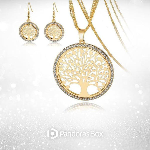 Tree of Life Necklace and Earrings Set