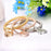 1 Set Heart Charm Bracelets with Austrian Crystals