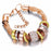 Entwined Rose Gold Metal Bracelet