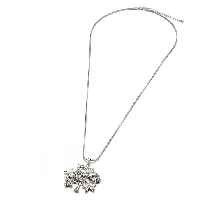 Crystal Tree of Life Pendant Necklace