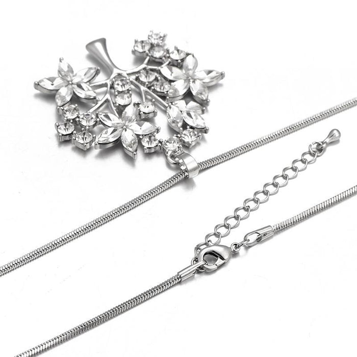 Crystal Tree of Life Pendant Necklace