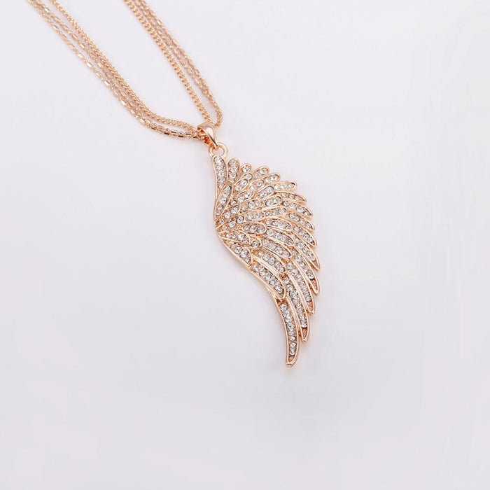 Crystal Wing Necklace