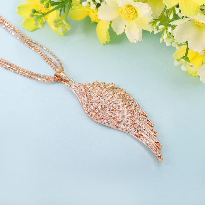Crystal Wing Necklace