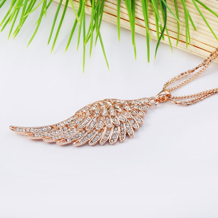 Crystal Wing Necklace