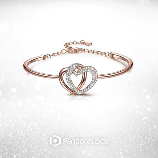 Twin Hearts Adjustable Bracelet