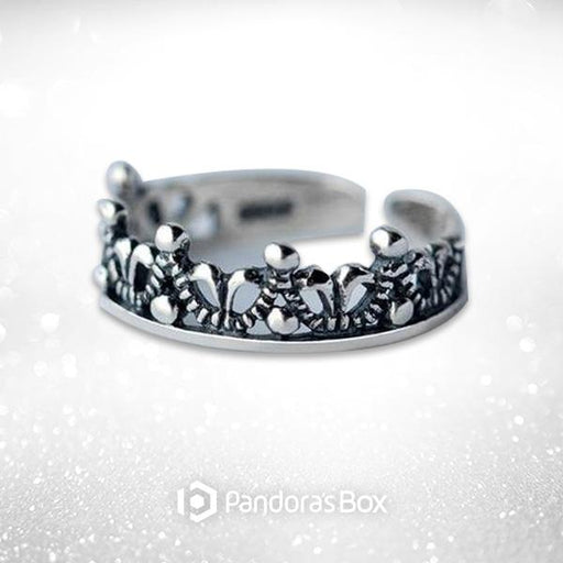 Vintage Crown Sterling Silver Midi Ring