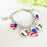 American Pride Heart Charm Bracelet