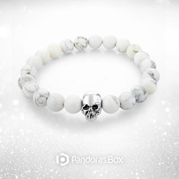 Whitest Ash Skull Beaded Bracelet