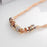 Entwined Rose Gold Metal Necklace