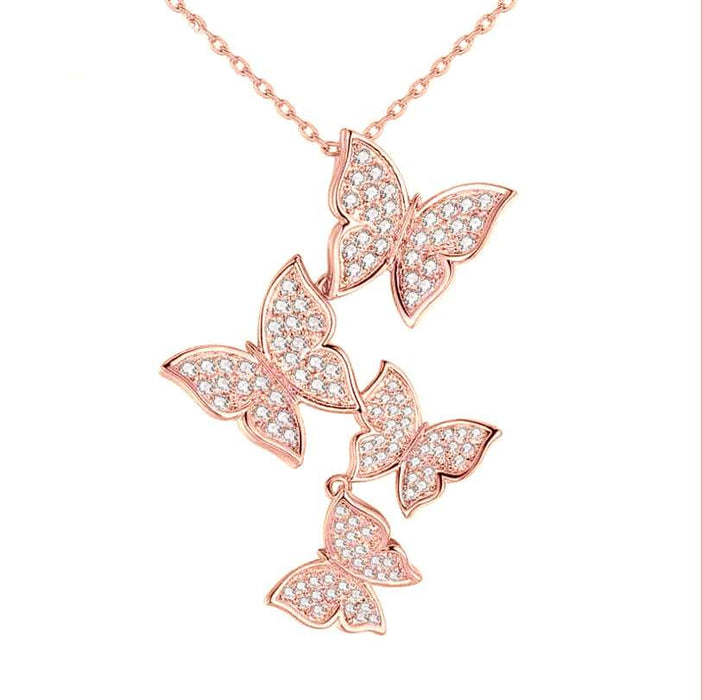 "Free Spirit" Rose Gold Butterfly Bundle