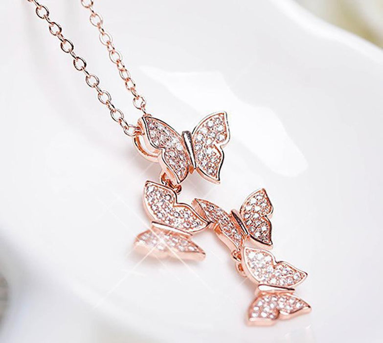 "Free Spirit" Rose Gold Butterfly Bundle