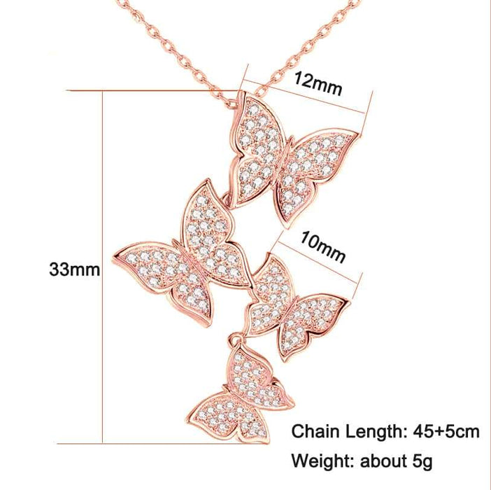 "Free Spirit" Rose Gold Butterfly Bundle