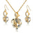 3 Sets of Wishful Heart Necklace and Earring Sets