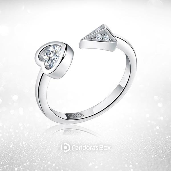 Love Leads Sterling Silver Ring