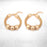 2 Sets of Cube Charms Gold Metal Bracelet