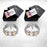 2 Sets of Cube Charms Metal Bracelet With Gift Box