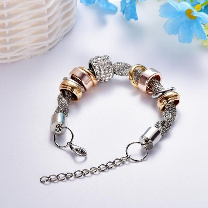 3 Sets of Entwined Metal Bracelet Trio - 9pc Set