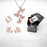 Free Spirit Adjustable Butterfly Ring, Necklace & Earrings with Black Gift Boxes