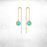 Golden Strand Turquoise Bracelet & Earrings