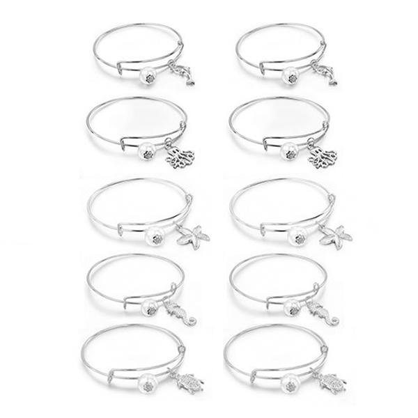 2 Sets of Ocean Lover's Bangle Set