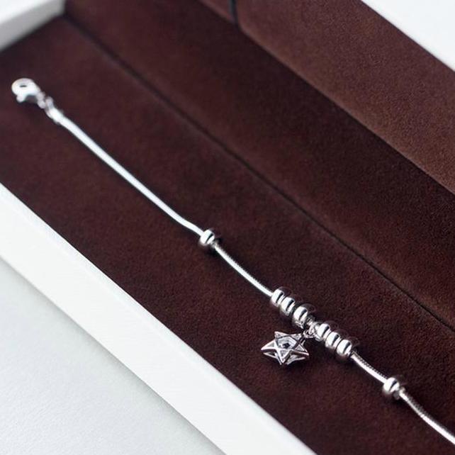 1 Sets of Shooting Star Sterling Silver Bracelet & Ring