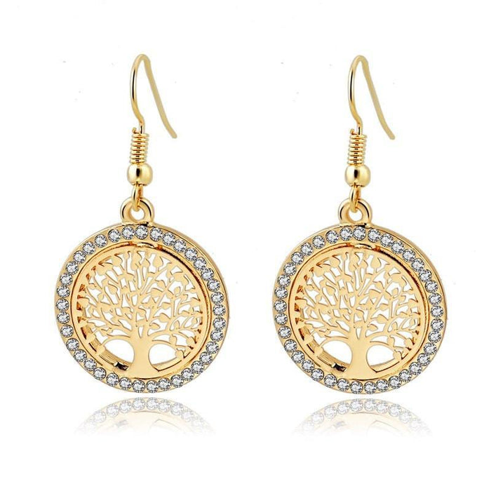 Tree of Life Necklace and Earrings Set