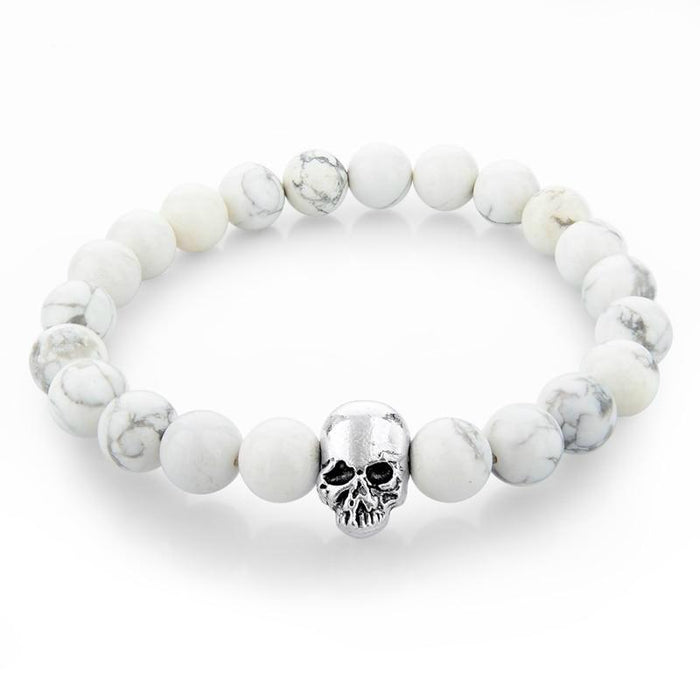 Whitest Ash Skull Beaded Bracelet