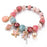 Seaside Summer Beaded Bracelet (Pink and Blue)