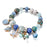 Seaside Summer Beaded Bracelet (Pink and Blue)