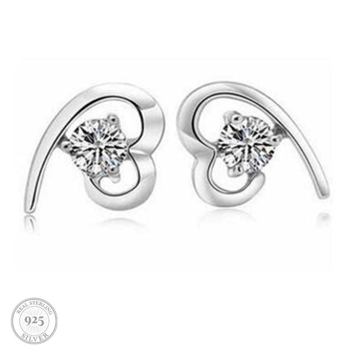 Luxe Heart Stud Earrings