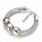2 Sets of Cube Charms Silver Metal Bracelet