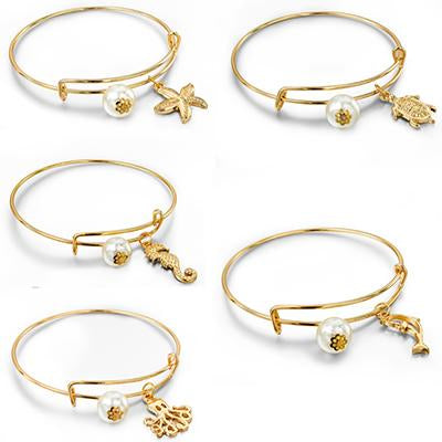 3 Sets of Ocean Lover's Bangle Set
