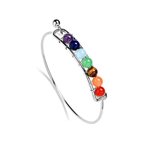Chakra Beaded Bangle