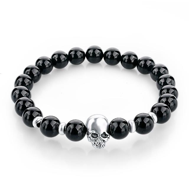 Blackest Night Skull Beaded Bracelet